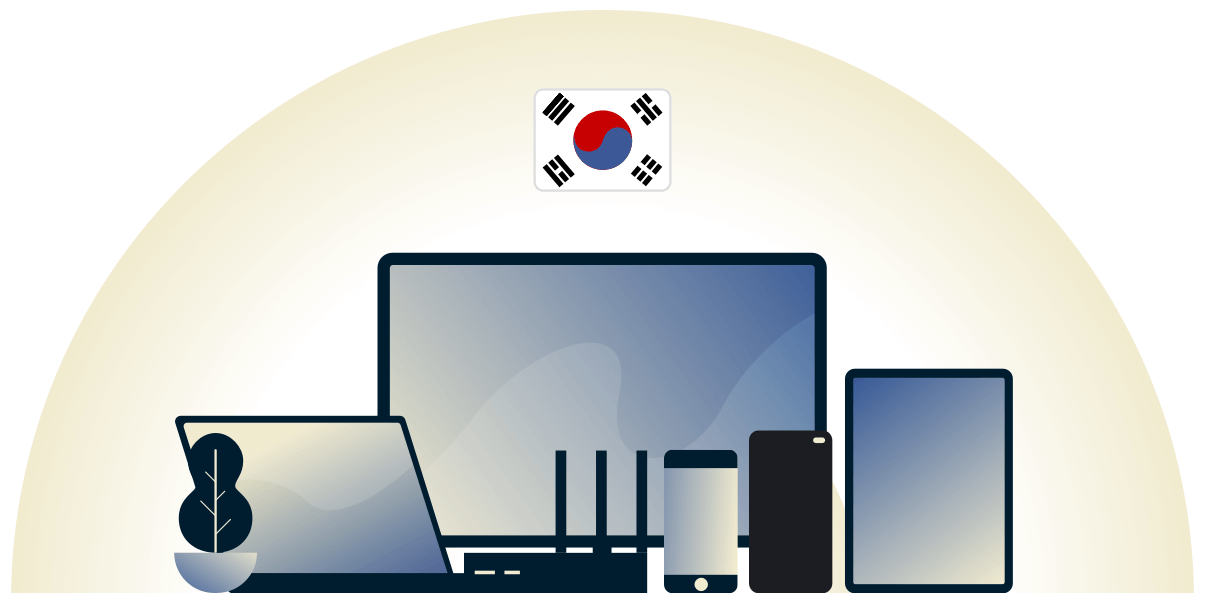 VPN Etelä-Koreassa suojaa erilaisia laitteita.